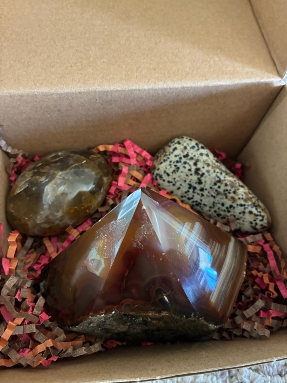 🔮 3 Piece Healing Crystal Gift Box - Botswana Agate Peak 🎁